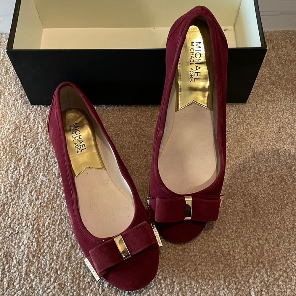 Michael Kors Burgundy Flats